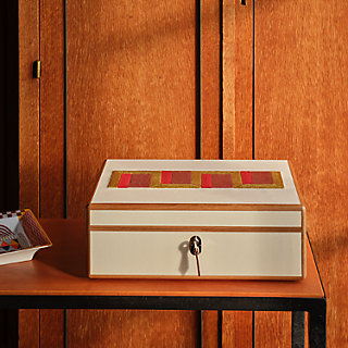 Amalthee Perspectives Indiennes watch box, large model | Hermès Canada